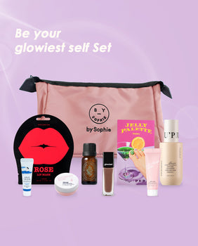 Product Image for by Sophie Be your glowiest self Set (8 Beauty Products + by Sophie Bag)