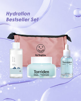 Product Image for by Sophie Limited Edition Hydration Bestseller Set (3 Beauty Products + by Sophie Makeup Bag)