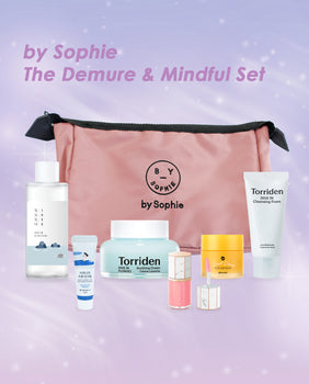 Product Image for by Sophie The Demure & Mindful Set (6 Beauty Products + by Sophie Makeup Bag)