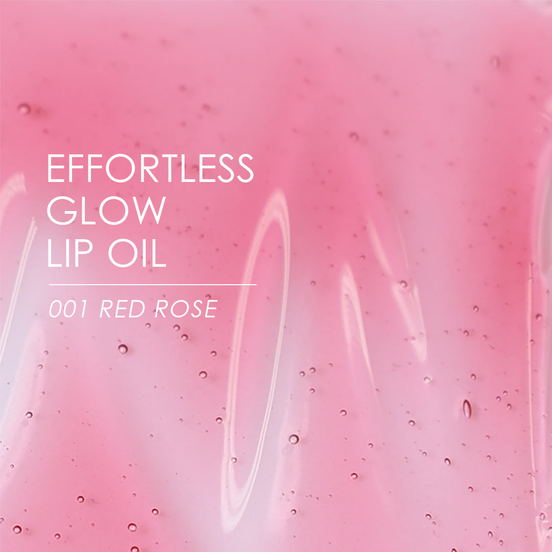 glowiest Effortless Glow Lip Oil - 001 Red Rose (0.17 fl.oz.) l Set of 2