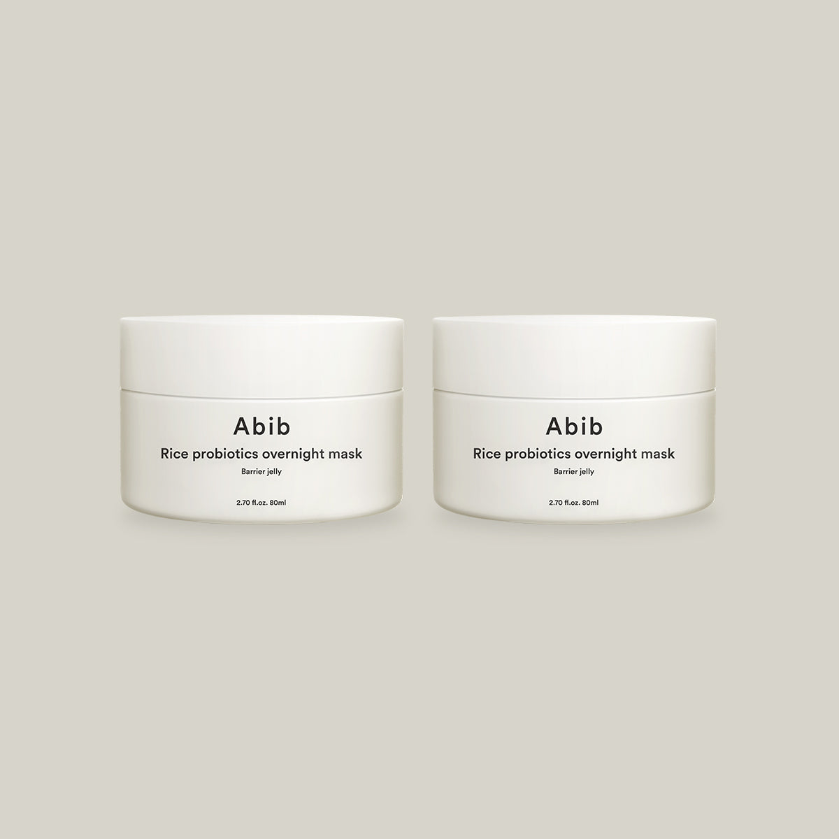 Abib Rice probiotics overnight mask Barrier jelly 80mL - Set of 2