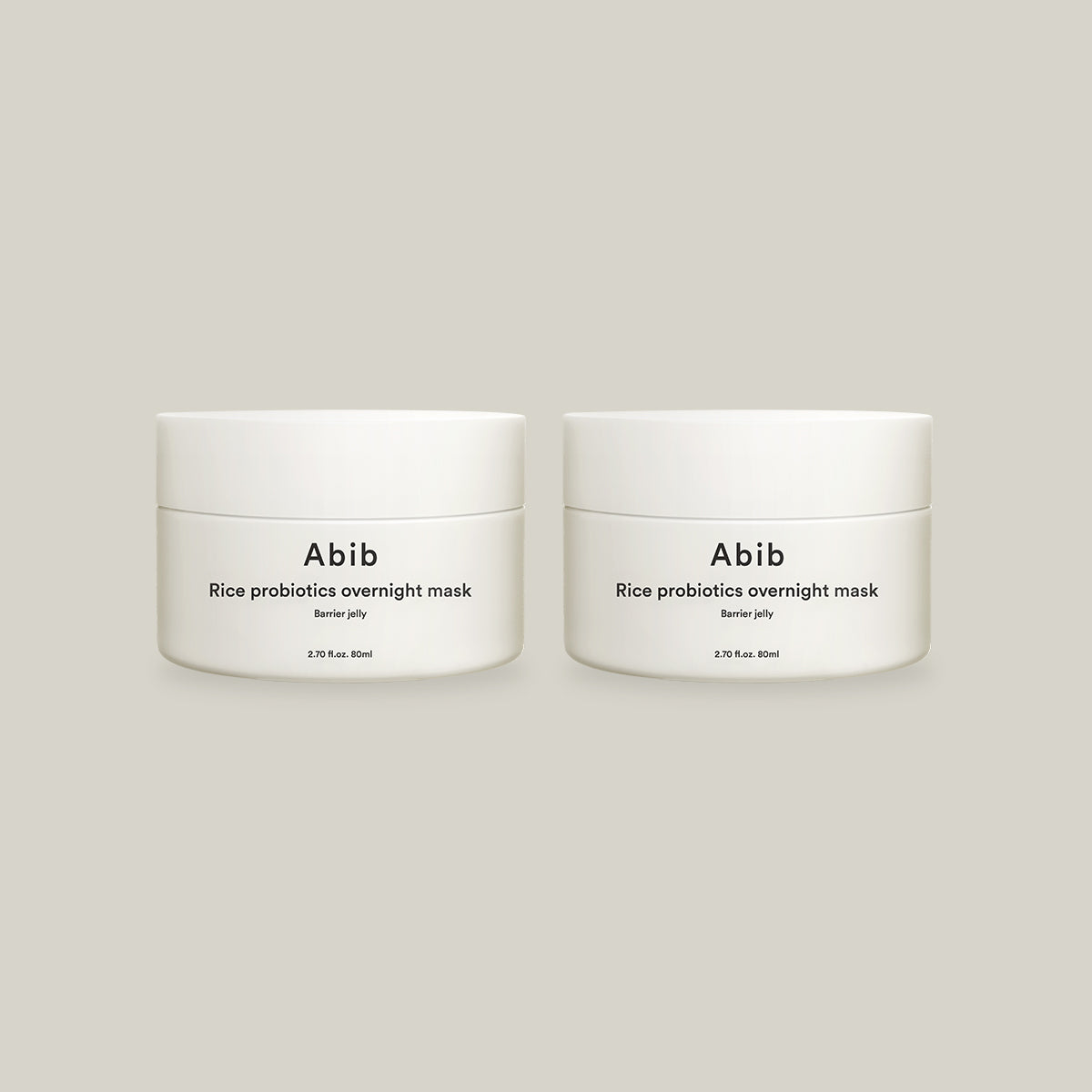 Abib Rice Probiotics Overnight Mask Barrier Jelly 80ml l Set of 2
