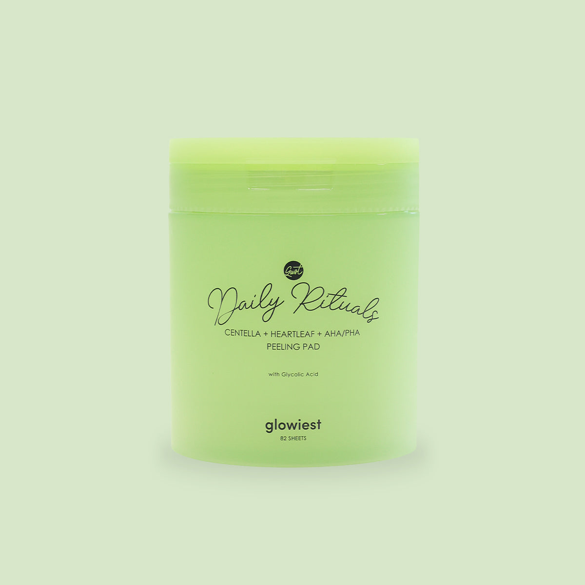 glowiest Daily Rituals Centella + Heartleaf + AHA/PHA Peeling Pad