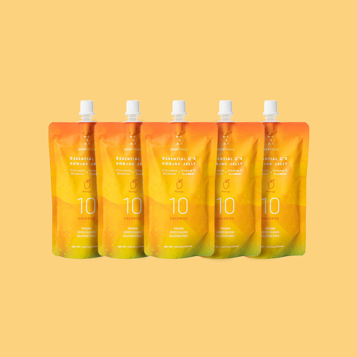 EVERYDAZE Essential C's Jelly Mango 150mL - Set of 5 (150mL x 5)