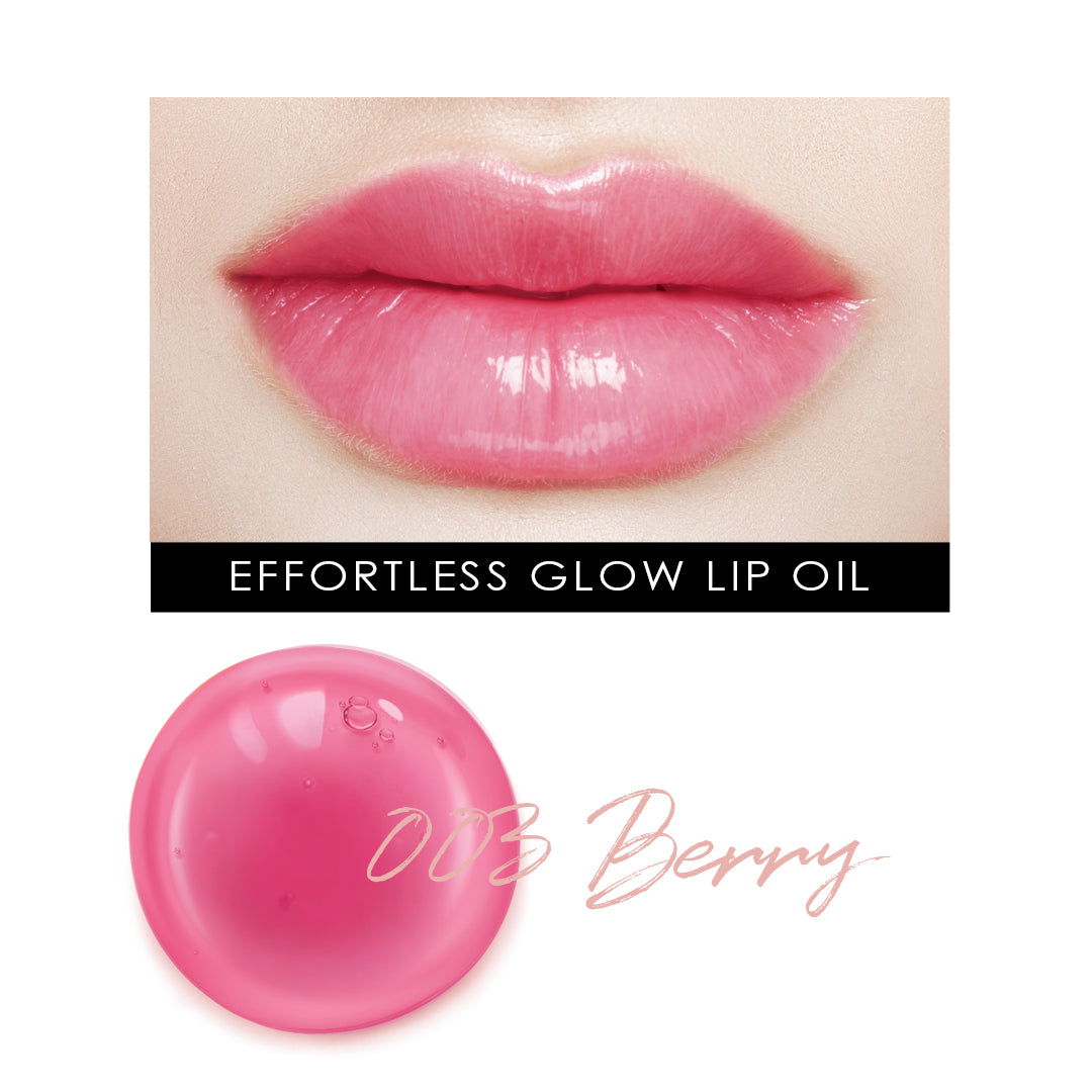 glowiest Effortless Glow Lip Oil - 003 Berry (0.17 fl.oz.) l Set of 2