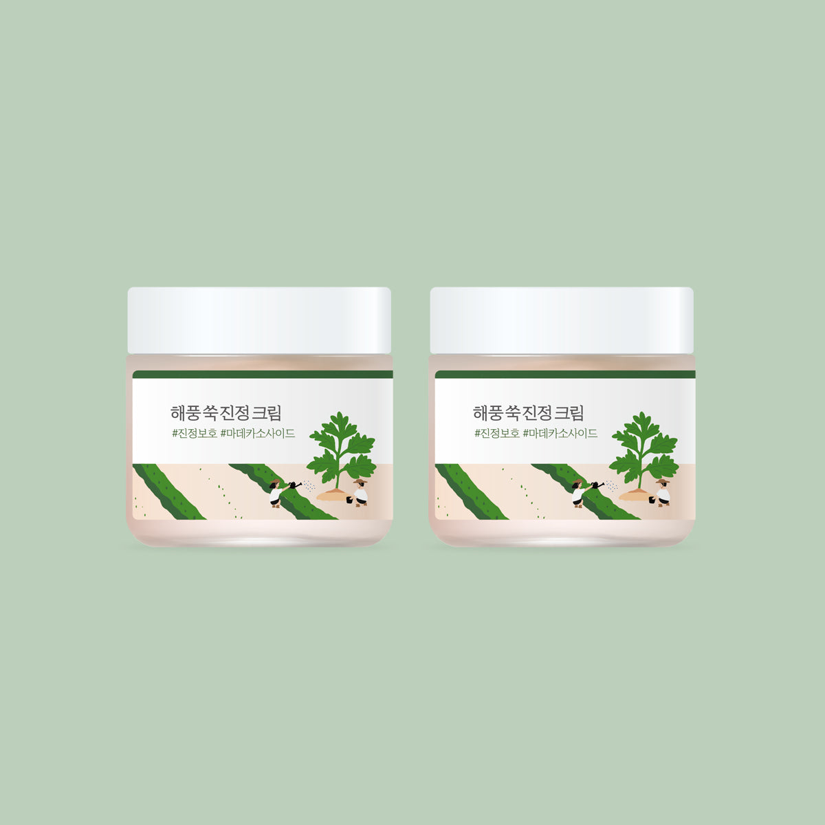 ROUND LAB Mugwort Calming Cream 2.70 oz. l Set of 2