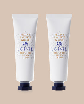 Product Image for LOIVIE Peony & White Musk Perfumed Hand Cream 35mL - Set of 2
