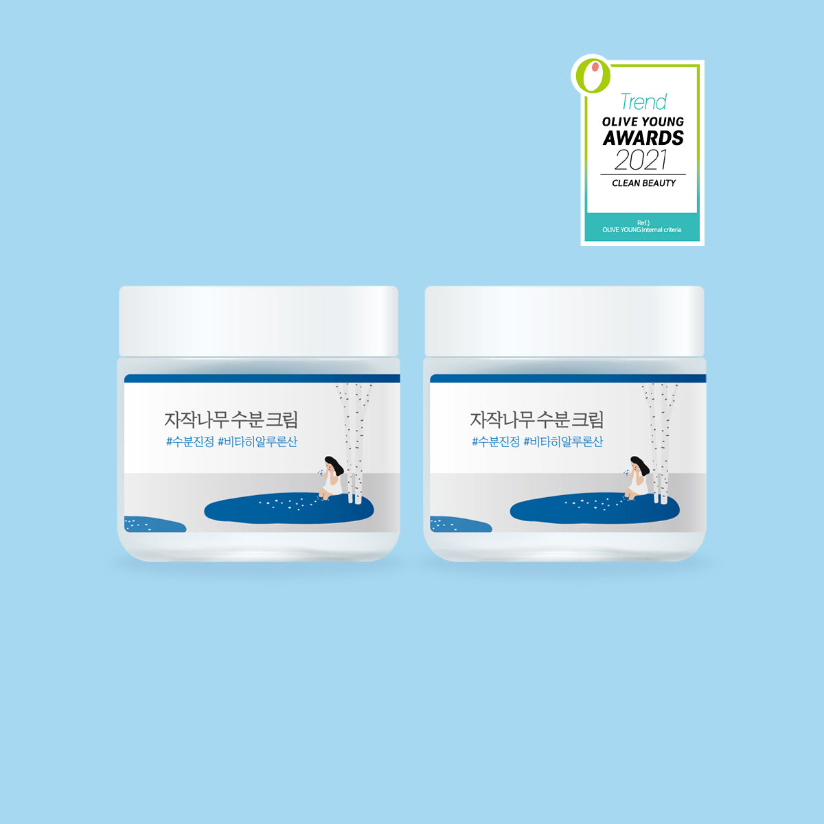 ROUND LAB Birch Juice Moisturizing Cream 2.70 fl. oz. l Set of 2