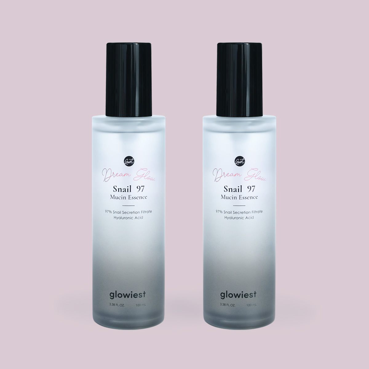 glowiest Dream Glow Snail 97 Mucin Essence 100ml l Set of 2