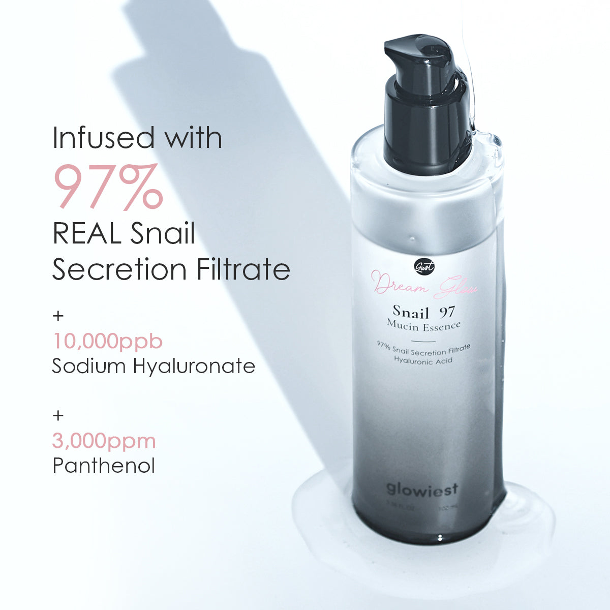 glowiest Dream Glow Snail 97 Mucin Essence 100ml l Set of 2