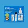 Wellage Real Hyaluronic Ampoule (30mL) + Toner (12mL) + Cream (10mL) Set