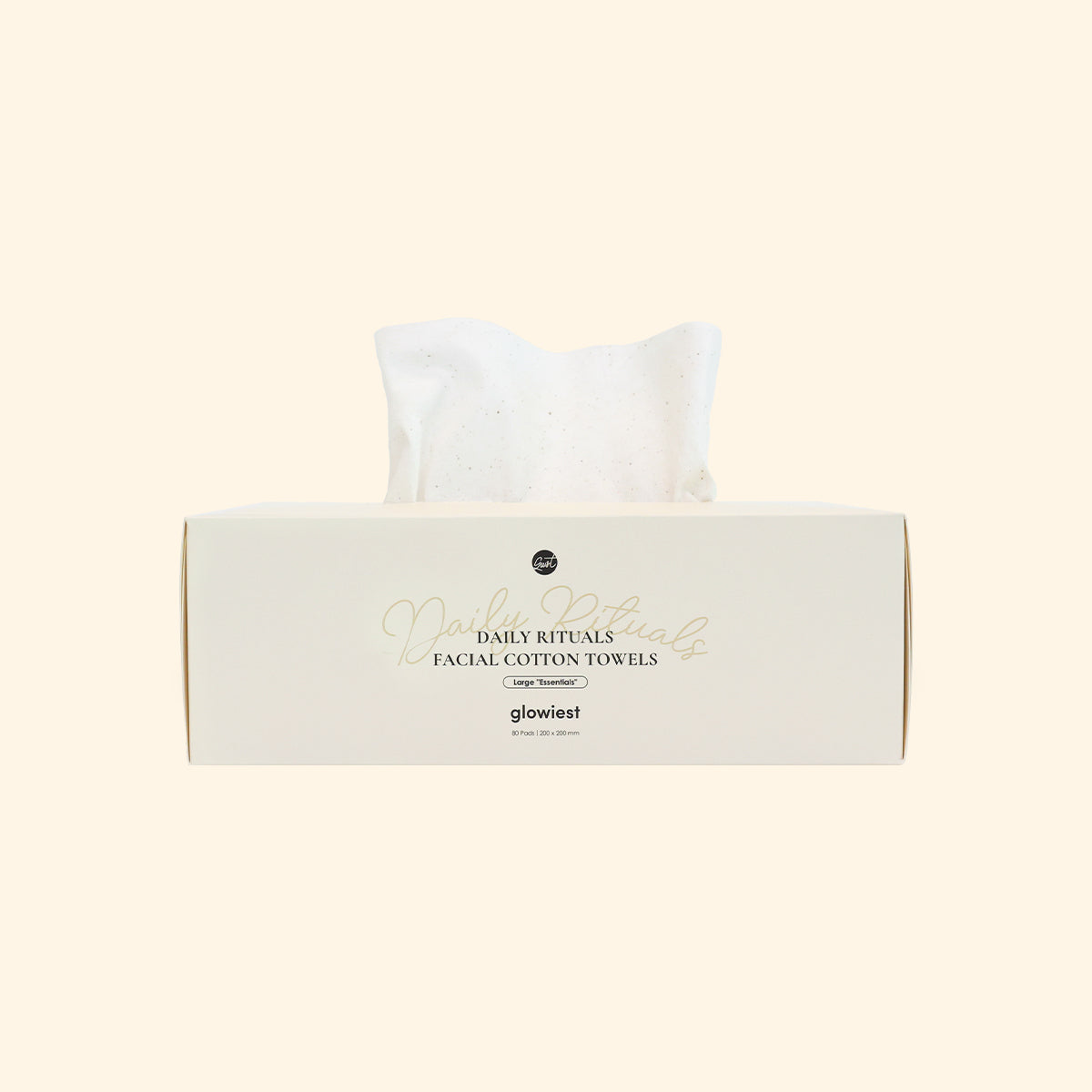 glowiest Daily Rituals Facial Cotton Towels - Large Essentials 80 Pads