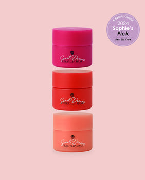 Product Image for glowiest Sweet Dreams Mini Lip Mask 5g - Set of 3 (Berry, Peach, Cherry)