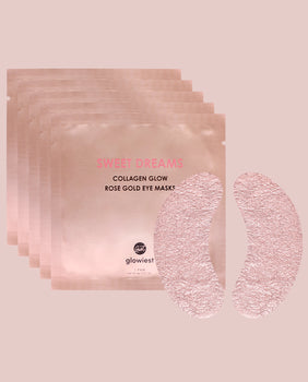 Product Image for glowiest Sweet Dreams Collagen Glow Rose Gold Eye Mask - Set of 5